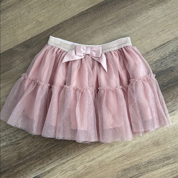 NWT H&M Pink Sparkle Mini Tulle Skirt 2-4y - Picture 1 of 4